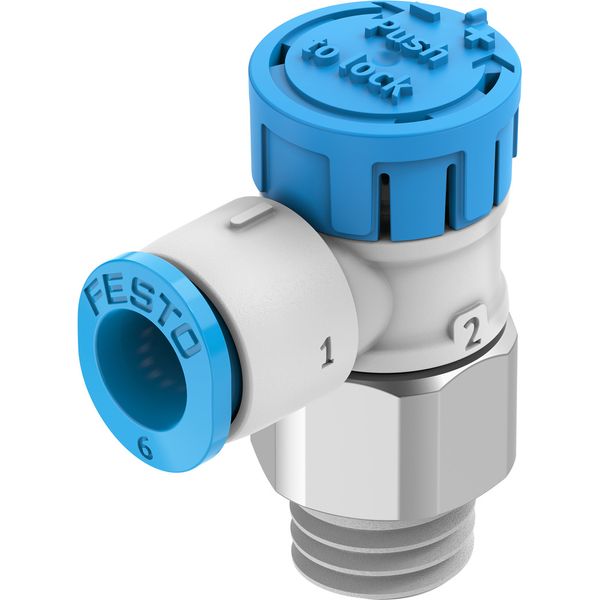 VFOE-LE-T-R18-Q6-F1A One-way flow control valve image 1