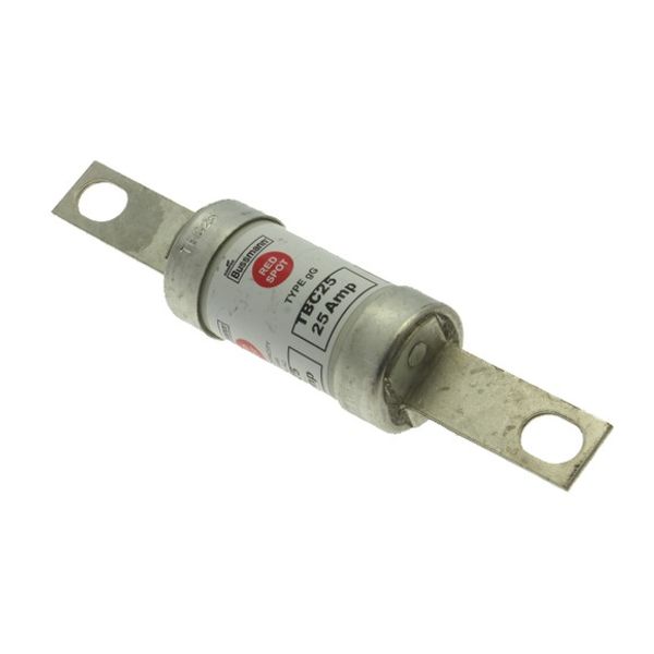 Fuse-link, low voltage, 25 A, AC 660 V, DC 460 V, BS88, 27 x 129 mm, gL/gG, BS image 3