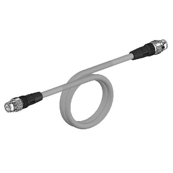 Ethernet Cat.5 cable, PVC, M12 straight plug / M12 straight plug, 2 m image 2