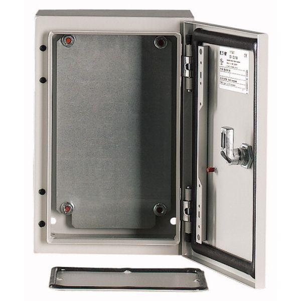 Wall enclosure with mounting plate, HxWxD=300x200x150mm image 2