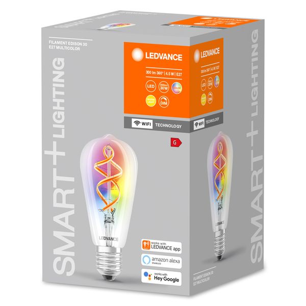 SMART+ WiFi Filament Edison RGBW 30 4.5 W/2700 K E27 image 9