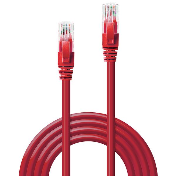 5m Cat.6 U/UTP Network Cable, Red RJ45, M/M, 250MHz, Copper image 2