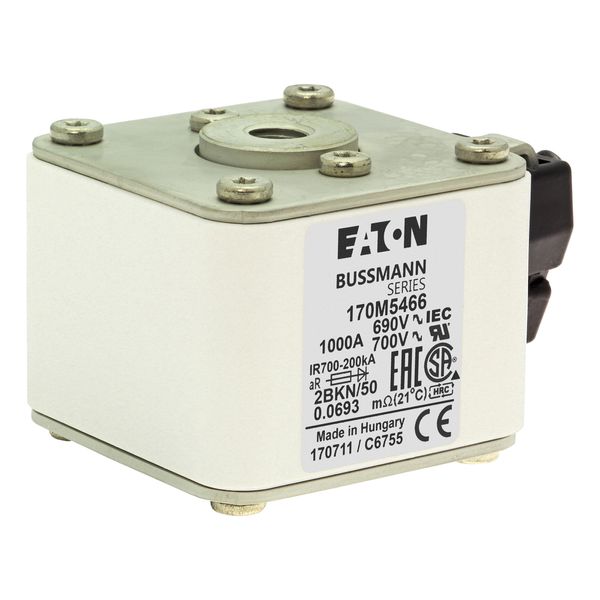 Fuse-link, high speed, 1000 A, AC 690 V, size 2, aR, IEC, UL, single indicator image 19