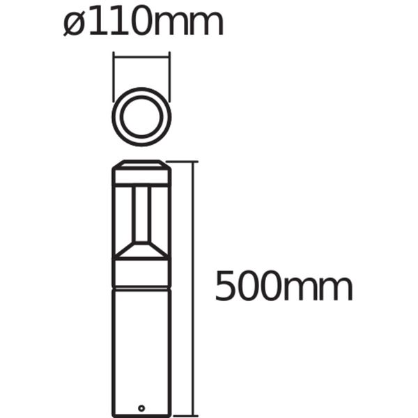 ENDURA® STYLE LANTERN MODERN Modern 50cm 12W image 6