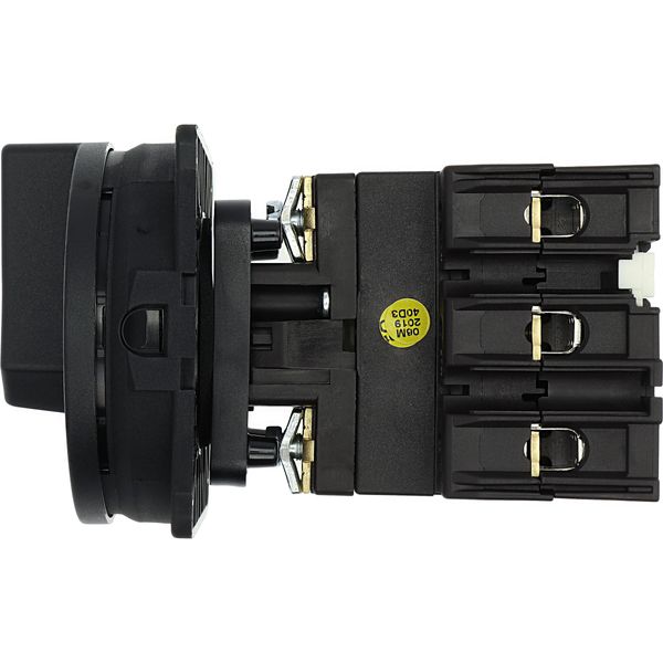 Main switch, P3, 100 A, rear mounting, 3 pole, STOP function, With black rotary handle and locking ring, Lockable in the 0 (Off) position image 16