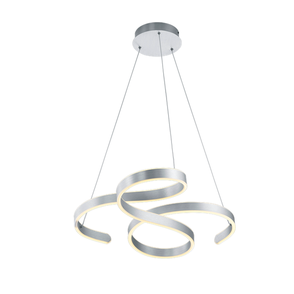 Francis LED pendant brushed aluminium image 1