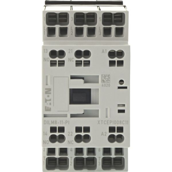 Contactor, 3 pole, 380 V 400 V 3.7 kW, 1 N/O, 1 NC, 24 V 50/60 Hz, AC operation, Push in terminals image 5