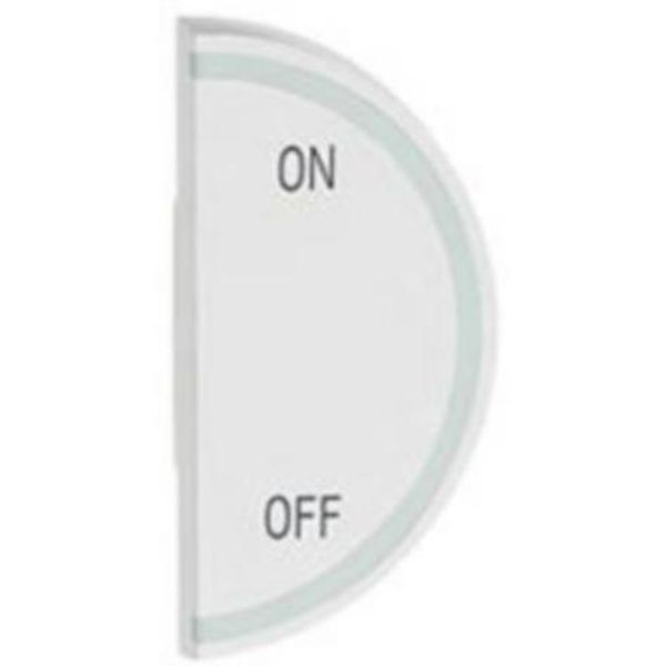 Round key cover Arteor BUS/SCS - ON/OFF - 1 module right-hand - white image 1