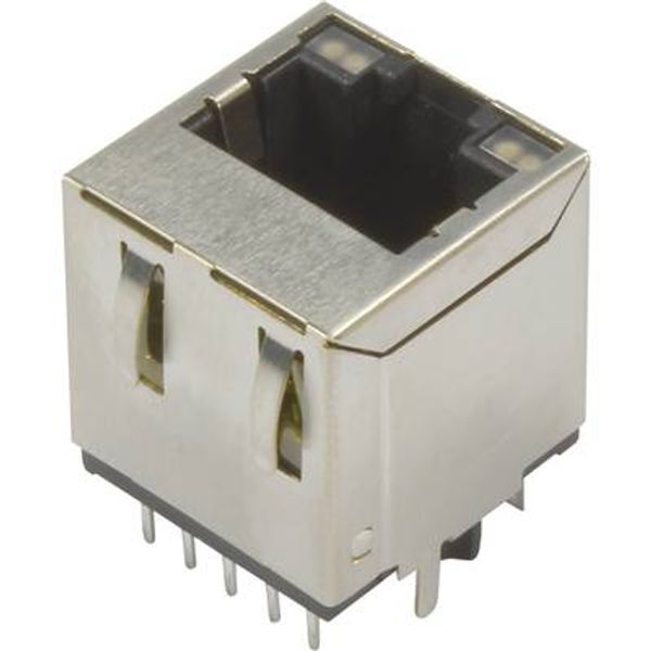 RJI RJ45 jack 10/100 Mbit vert. biCo LED image 1