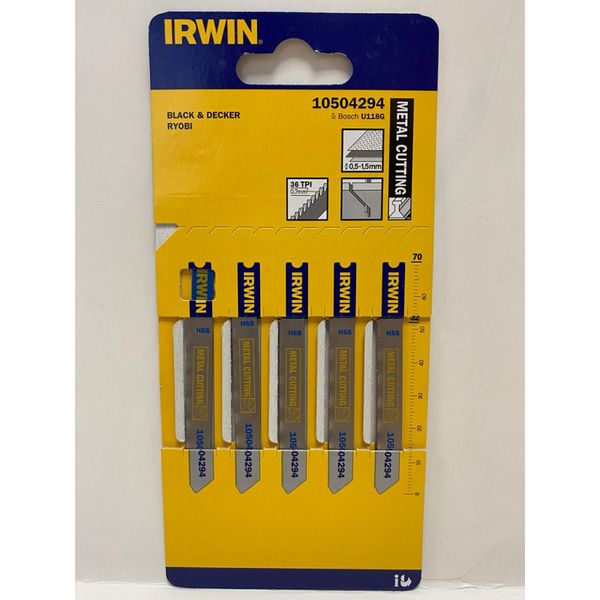 DISC JIGSAW BLADES IWN UJSB 5PK U118G image 1