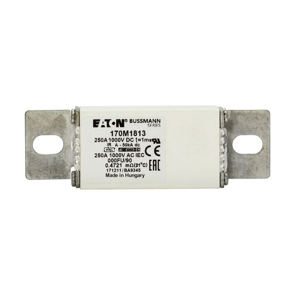 Fuse-link, high speed, 250 A, DC 1000 V, size 000, 24 x 36 x 115 mm, aR, IEC image 7