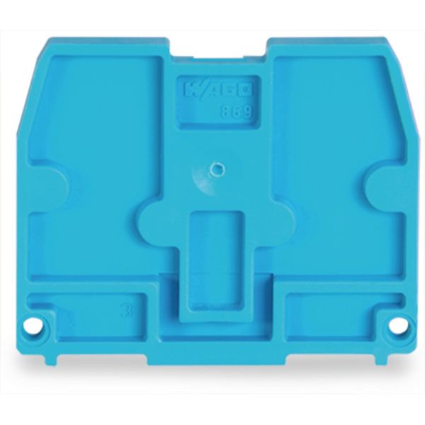 End plate for terminal blocks with snap-in mounting foot 2.5 mm thick image 2