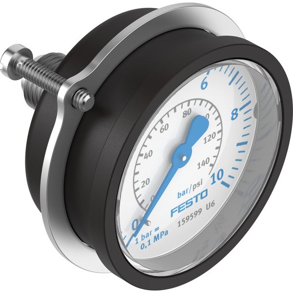 FMA-50-10-1/4-EN Flanged pressure gauge image 1