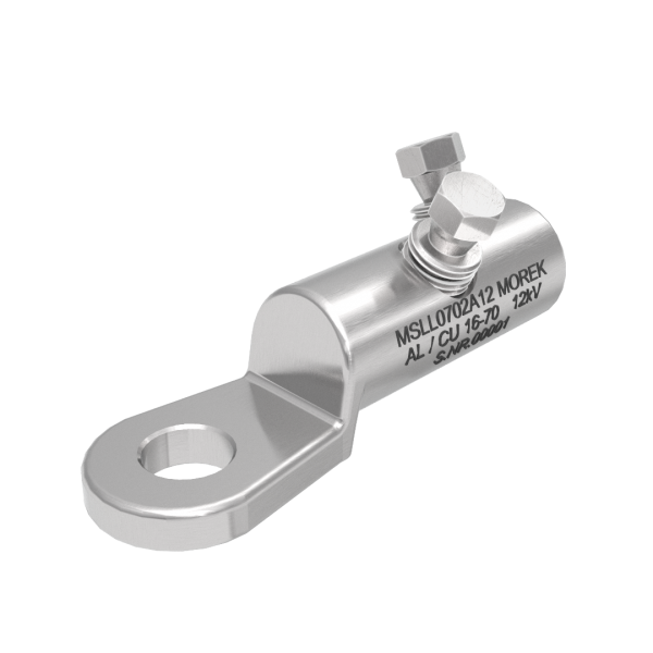 MSLL70 Al/Cu 16-70mm² 12kV 2xBrass screw SB cable lug M12 image 1