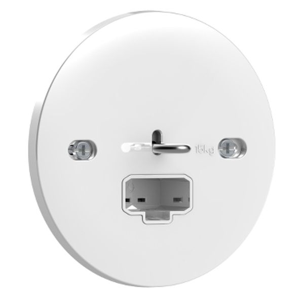 Exxact luminaire outlet DCL flush for ceiling screwless earthed white BP image 2