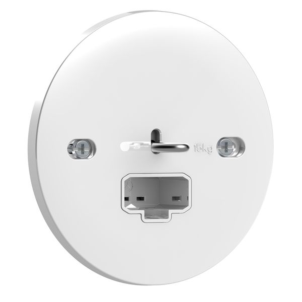 Exxact luminaire outlet DCL flush for ceiling screwless earthed white BP image 3