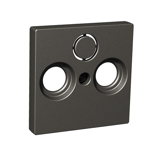 cover plate for R/TV/SAT socket, Exxact, anthracite image 3