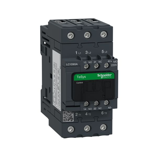 TeSys Deca contactor - 3P(3 NO) - AC-3 - = 440 V 65 A - 220 V DC standard coil image 5