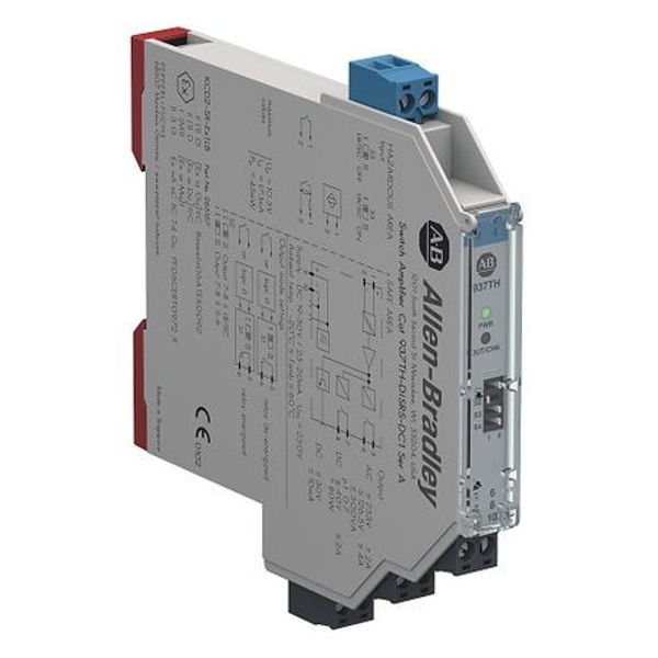 Allen-Bradley 937TH-DISRS-DC1 937 Isolated Barrier, 12.5mm Module (High Density), Digital In I/O Type, Switch Amplifier with Relay Output, Splitter, 24V DC, Single Channel image 1