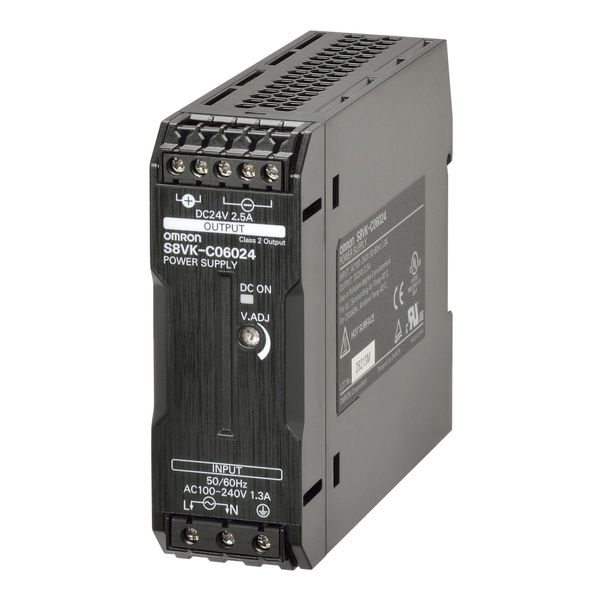 Book type power supply, Lite, 60 W, 24VDC, 2.5A, DIN rail mounting image 4