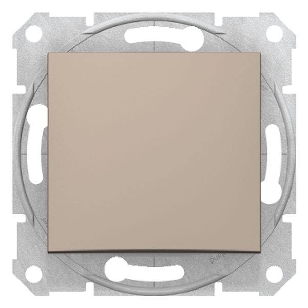 Sedna - 1pole 2way switch - 10AX without frame titanium image 1