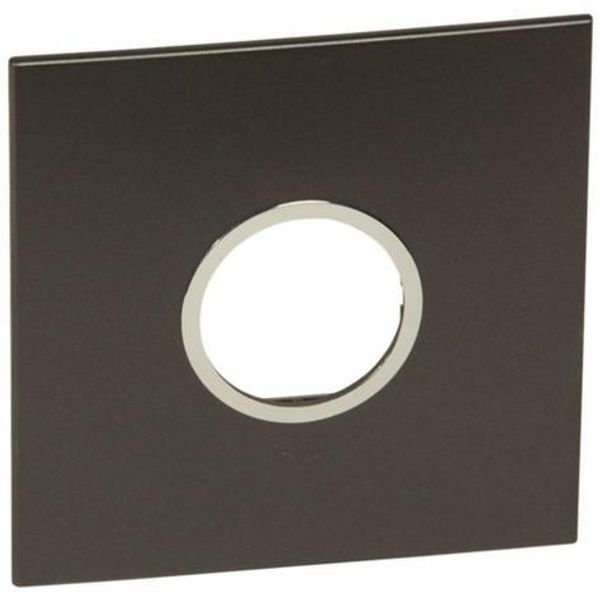 Plate Arteor - American std - round - 2 modules - 4'' x 4'' - graphite image 1