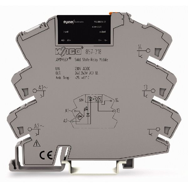 Solid-state relay module Nominal input voltage: 230 V AC/DC Output vol image 3