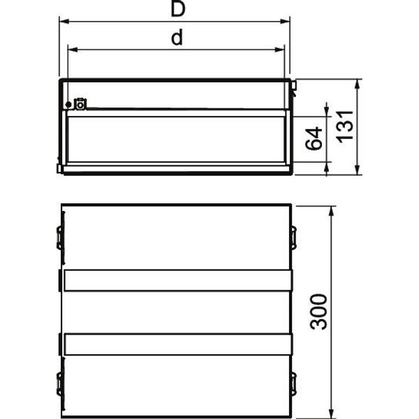 PMB 650-4 A2 Fire Protection Box 4-sided with intumescending inlays 300x523x130 image 2