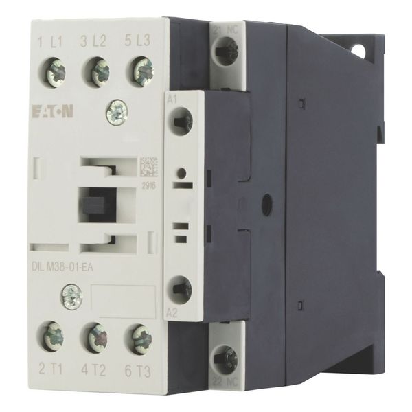 Contactor, 3 pole, 380 V 400 V 18.5 kW, 1 NC, 230 V 50 Hz, 240 V 60 Hz, AC operation, Screw terminals image 1
