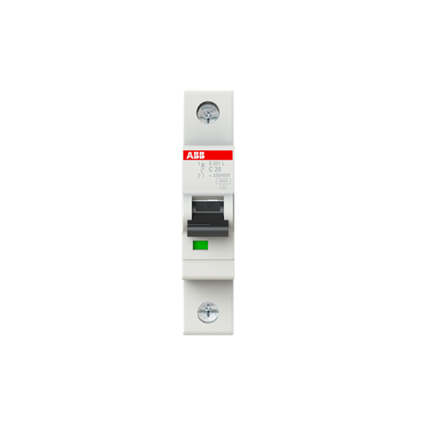 S201L-C20 Miniature Circuit Breaker - 1P - C - 20 A image 1