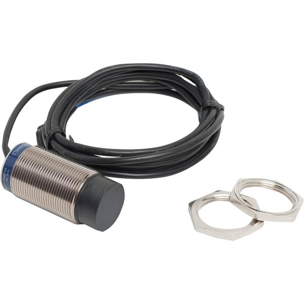 Inductive proximity sensors XS, inductive sensor XS6 M30, L66mm, brass, Sn22mm, 24...240VAC/DC, cable 2 m image 1