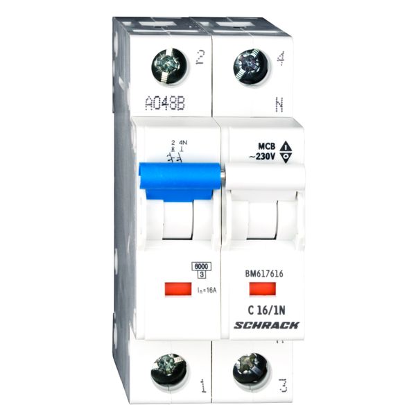 Miniature Circuit Breaker (MCB) C, 16A, 1+N, 6kA image 4