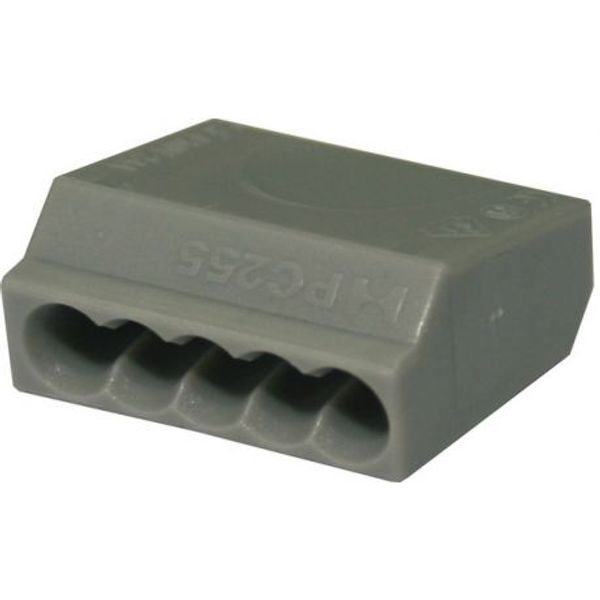 CONNECTOR PLUG-IN PA 2.5mm2 5P (PC255) GY 10/1 4516049 image 1