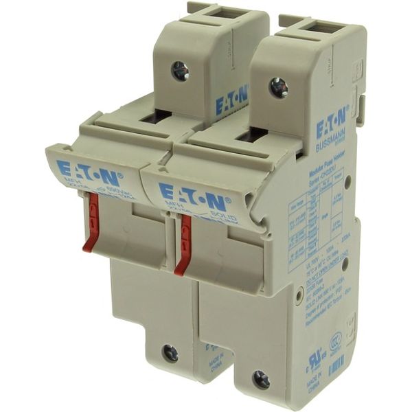 Fuse-holder, low voltage, 125 A, AC 690 V, 22 x 58 mm, 1P + neutral, IEC, UL image 2