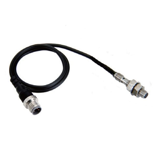 Proximity sensor, inductive, M5, Shielded, 1.2mm, DC, 3-wire, Pig-Tail E2E 8126E image 1