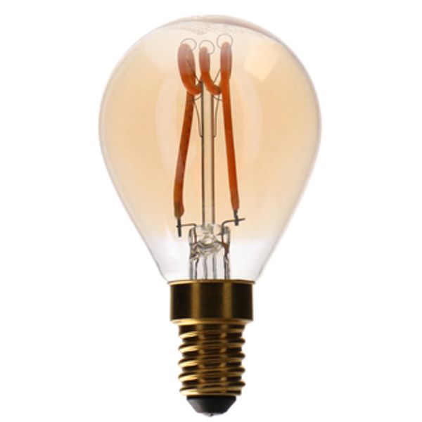 LED Filament Bulb - Globe G45 E14 2.5W 136lm 1800K 320°  - Dimmable image 1