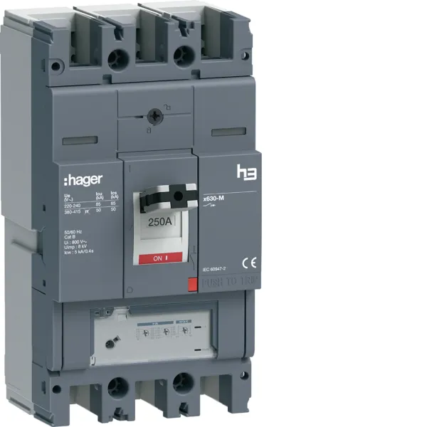 Circuit breaker x630 LSnI 3P-3D 250A 50kA image 1