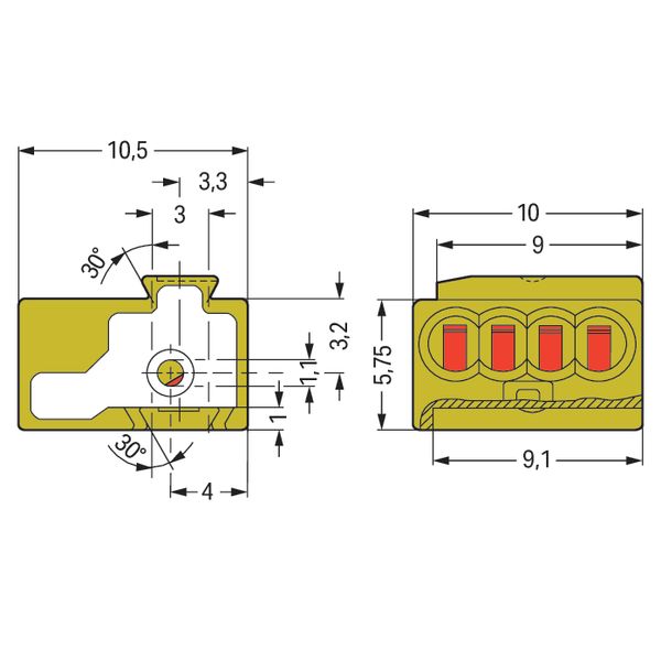 4-conductor female plug PUSH WIRE® 0.8 mm Ø orange image 5