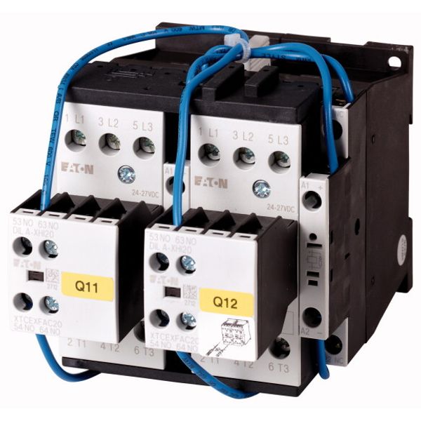 Reversing contactor combination, 380 V 400 V: 7.5 kW, 230 V 50 Hz, 240 V 60 Hz, AC operation image 1