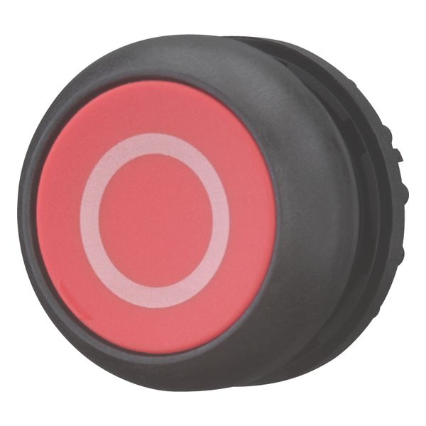 Pushbutton, RMQ-Titan, Flat, maintained, red, inscribed, Bezel: black image 3