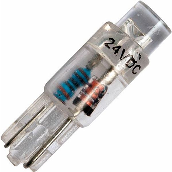 T5 W2x4.6d Starled 5x17 24V 10mA AC/DC Clear White 25Khrs image 1