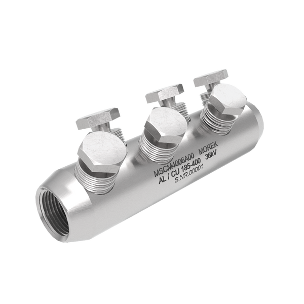 MSCM400 Al/Cu 185-400mm² 36kV 6xAluminum screw SB cable connector image 1