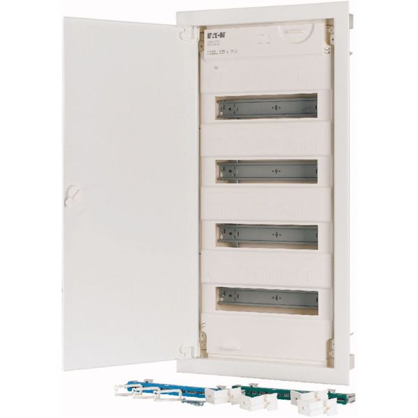 Compact distribution board-flush mounting, 4-rows, super-slim sheet steel door image 8