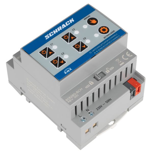 KNX Combi-switching/blind-actuator, 4/2-gang, 16A, 230V AC image 4