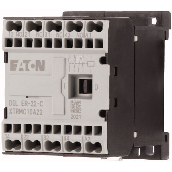 Contactor relay, 220 V DC, N/O = Normally open: 2 N/O, N/C = Normally closed: 2 NC, Spring-loaded terminals, DC operation image 3