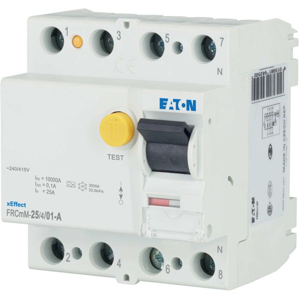 Residual current circuit breaker (RCCB), 25A, 4p, 100mA, type A image 10