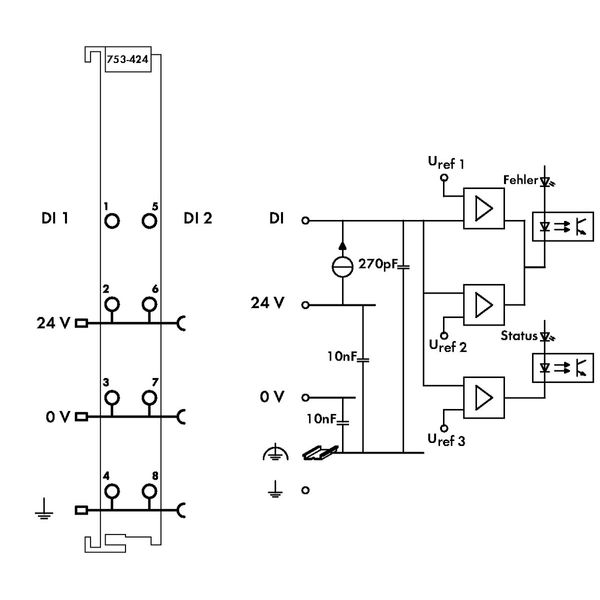 2-channel digital input 24 VDC Intruder detection light gray image 5