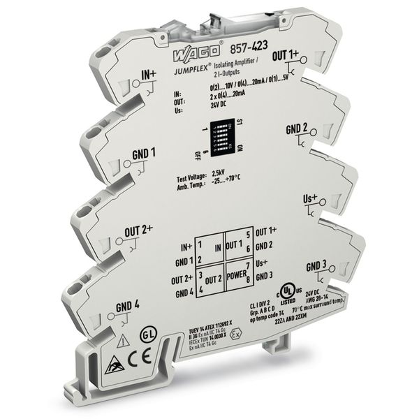 Isolation amplifier Current and voltage input signal 2 x current outpu image 2