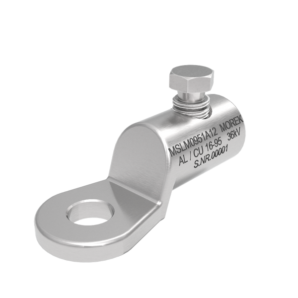 MSLM95 Al/Cu 16-95mm² 36kV 1xAluminum screw SB cable lug M12 image 1