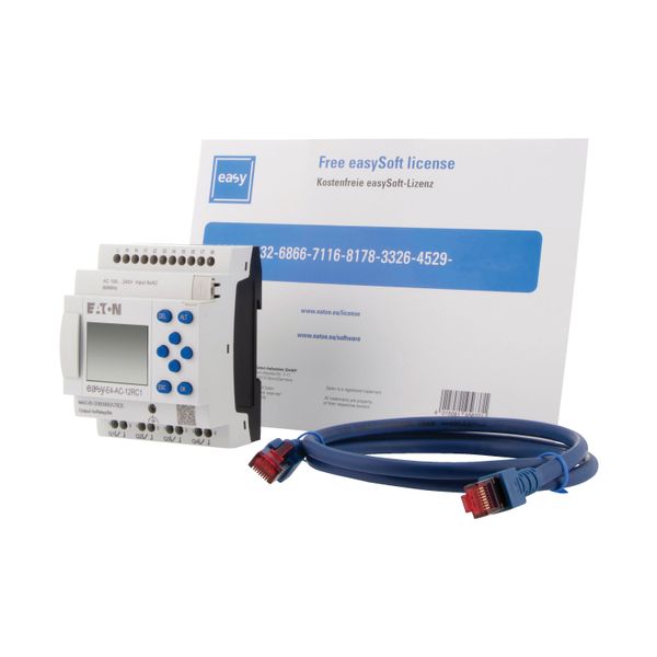 Starter package consisting of EASY-E4-AC-12RC1, patch cable and software license for easySoft image 6